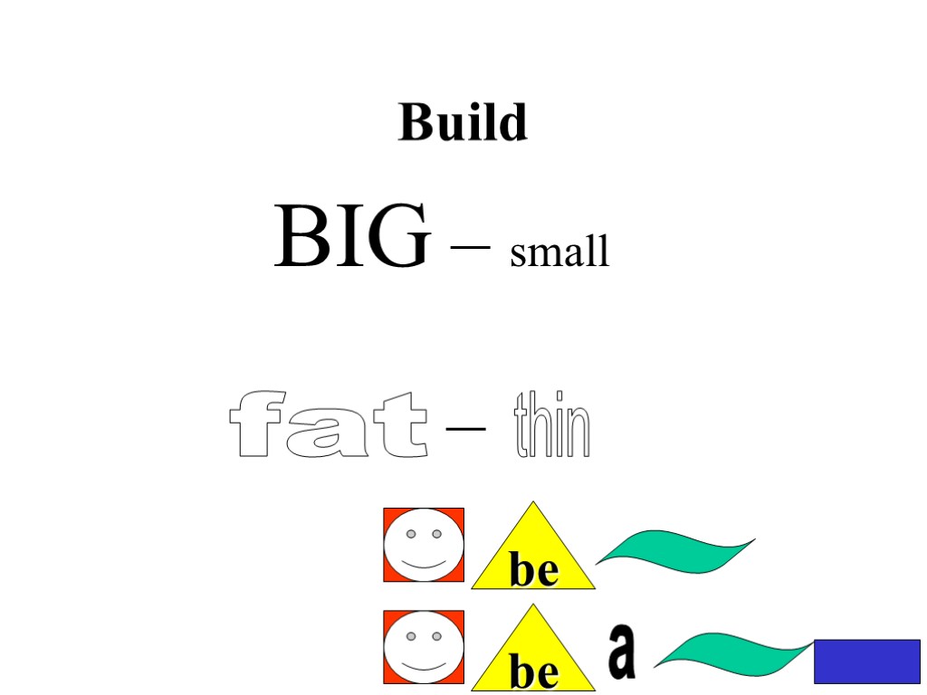 Build BIG – small – fat thin